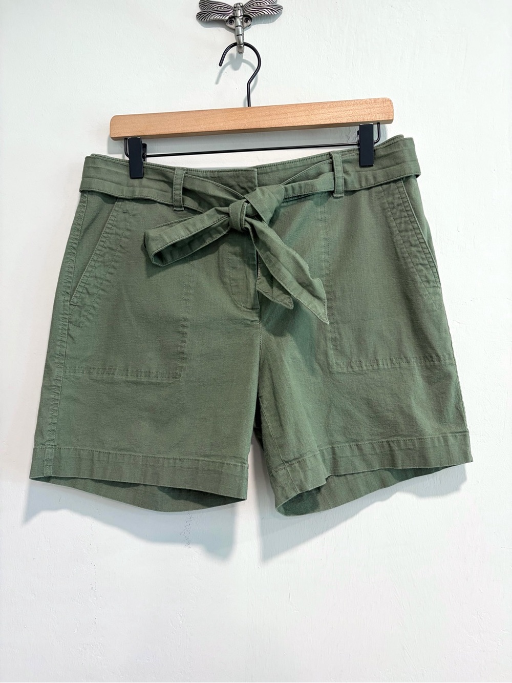 Talbots Belted Twill Shorts